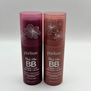 Purlisse Blush Glow BB Cheek + Lip 0.28 oz/8 g 2 Pack - New, without box